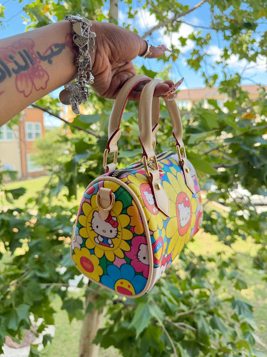 Multi color hello kitty pillow bag