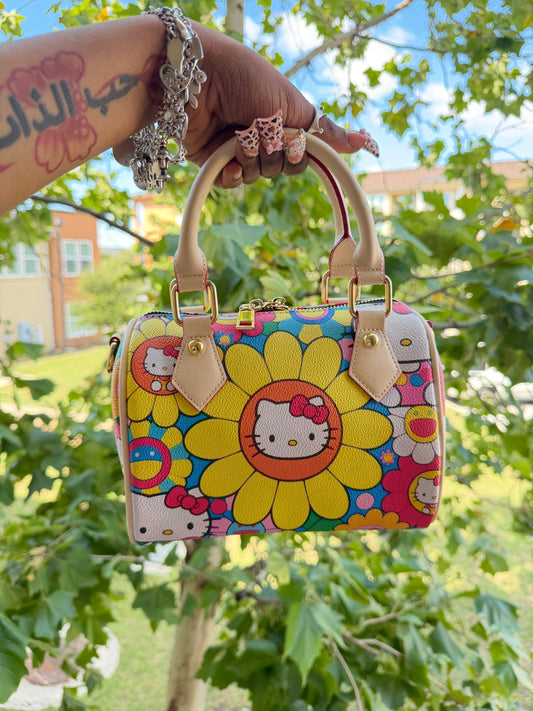 Multi color hello kitty pillow bag